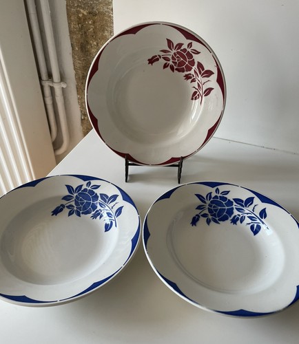 Assiettes creuses digoin - 3,