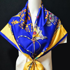 RARE VINTAGE HERMES Foulard en