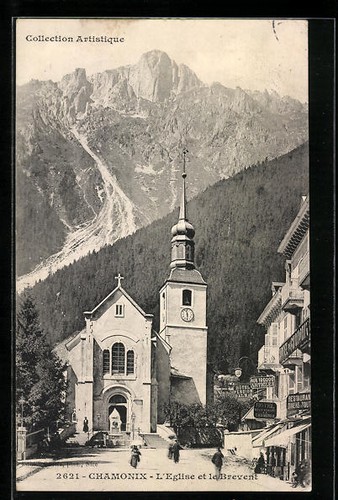 Cpa chamonix eglise et le - cpa,