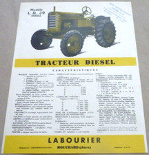 LABOURIER LD30 Tractor Tracteur Catalogue Brochure Prospekt Folder Pub Dépliant