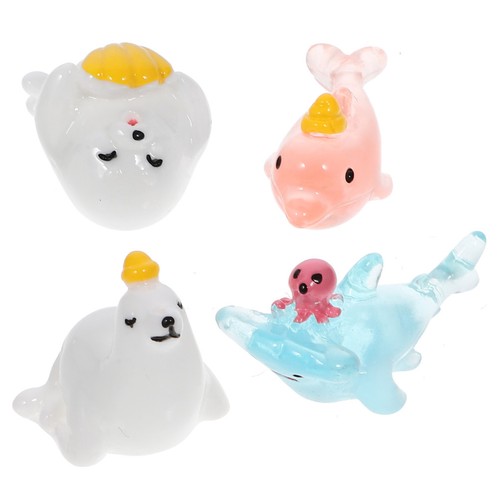 Pcs mini animaux marins en - 8,