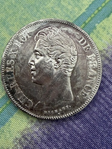 Francs 1827bb charles rare - x,