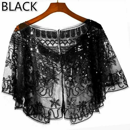 Femme sequin cape étole - femme,