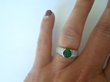 bague en argent massif, pierre