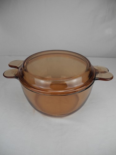 Ancienne cocotte plat ambré - ancienne,