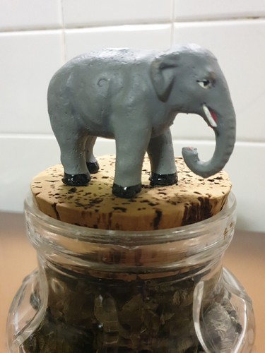 Ancien éléphant creche noël - Éléphant,