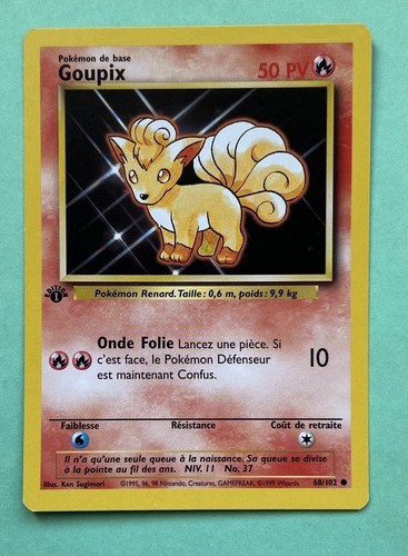 Carte pokemon goupix 102 - pokemon, 68/102