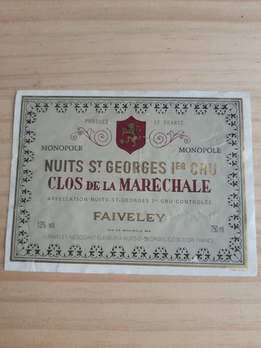 étiquette vin nuits saint - étiquette,