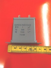 CAPACITOR SIC - SAFCO 1uF 500V TE 1500V Nos (cav) 0.120kg