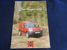 catalogue depliant dangel citroen berlingo 4x4  04 / 2006