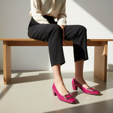 Roger Vivier Belle Vivier Femmes EU 42 US 11 Fuchsia Cuir Verni Escarpins Italie