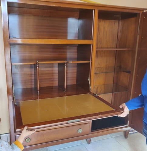 Meuble secretaire bois - , et