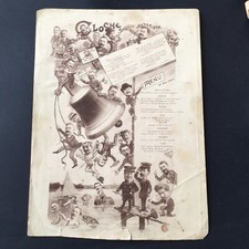 Rare Grand Menu La Cloche Société Artistique Nantes 28 mai 1905