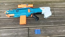 Pistolet NERF zombie strike zed squad longshot cs-12 blast avec 6 balles