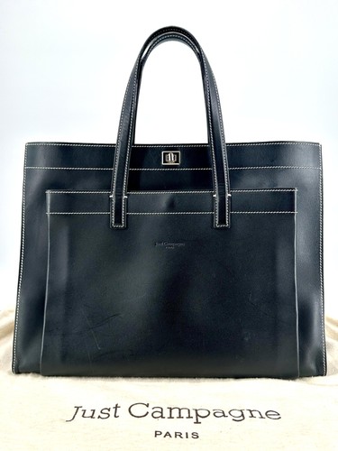 Sac just campagne cuir noir - en,