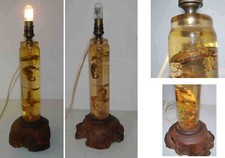 Lampe inclusion vintage