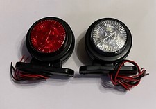 2 x 12V 24V 8 LED ROUGE BLANC