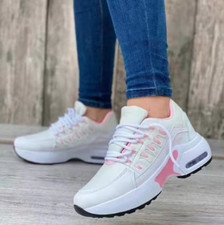 sneakers femme chaussure basket compensée été lacet blanche tendance bulle style