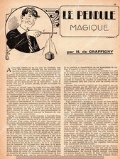 SOURCIER PENDULE MAGIQUEOSCILLANT ACOUSTELE / DE GRAFFIGNY 1934 / DIVINING ROD