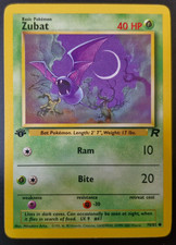 Carte Pokemon - 1ère édition Zubat-Nosferapti-Team Rocket 70/82 -TBE- NM/M ED1