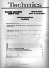 Technics U30 U40 U50 U60 U90