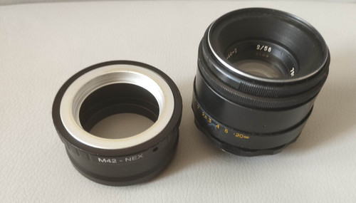 Helios 58mm f2 - f2, amber
