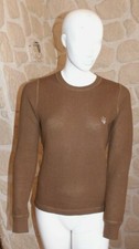 Pull léger marron neuf avec cachemire taille M Lucien Pellat-Finet (sm)