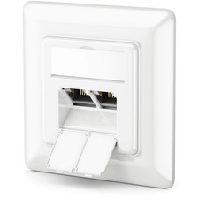 1x CAT6a Prise Réseau 2x RJ45