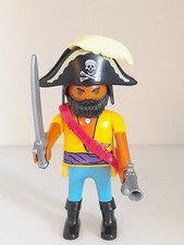 Playmobil capitaine pirate pour voilier bateau ile phare vintage soldat barque