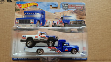 Hot Wheels Team Transport 80 dodge macho power wagon & retro rig #51