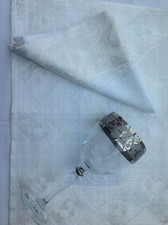 6 serviettes coton blanc 6