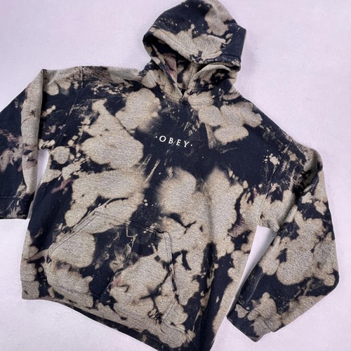 Obey hoodie mens large black - large,