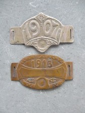 Rare lot de deux plaques