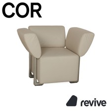 COR Cuir Fauteuil Crème Fonction Manuelle
