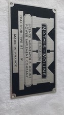 plaque constructeur tracteur mathis moline licence minneapolis moline