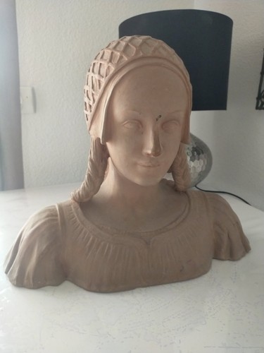 Buste femme terre cuite - en,