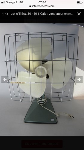 Ventilateur vintage poser - À,