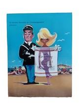 LOUIS DE FUNES LE GENDARME DE SAINT TROPEZ 1964 Affichette Scénario Original 1er
