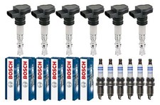 6x Esen Skv Bobine+6x Bougie Bosch pour VW Golf IV 1J1 2.8 V6 4motion Ford
