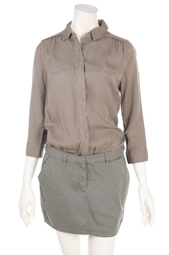 Maje robe 36 olive vert - 2,