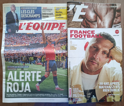 Journal équipe samedi 11 - journal,