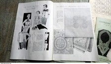 album la broderie de couleur tedesco  patron  avec tissu lacet fil modèle mode