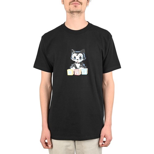 Shirt huf noir - t-shirt, s/s