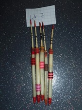 5 ANCIENS FLOTTEURS BOUCHON DE PECHE EN PLUMES D'OIE LOT: 7