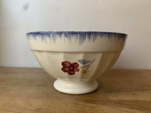 Ancien gros bol - digoin, décor