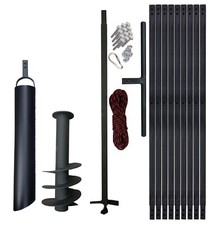 Perceuse de Puits Puits de Forage Chignole Tarière 180mm 10m + Plunscher