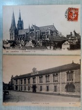 Lot de 2 cartes postales anciennes de Chartres