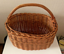 PANIER EN OSIER EN EXCELLENT ETAT VINTAGE LONGUEUR 40 CM