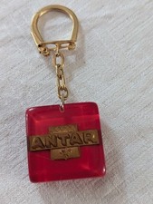 Ancien porte clefs clés vintage huile ANTAR Garage Petroliana 1950  rouge