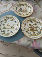 lot de 3 ASSIETTES Vieux Moustiers